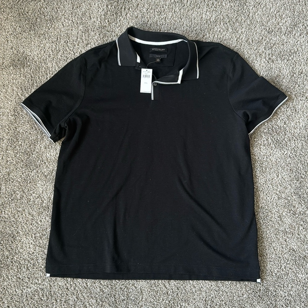 NWT Banana Republic Men’s Luxury Touch Slim Fit Polo
